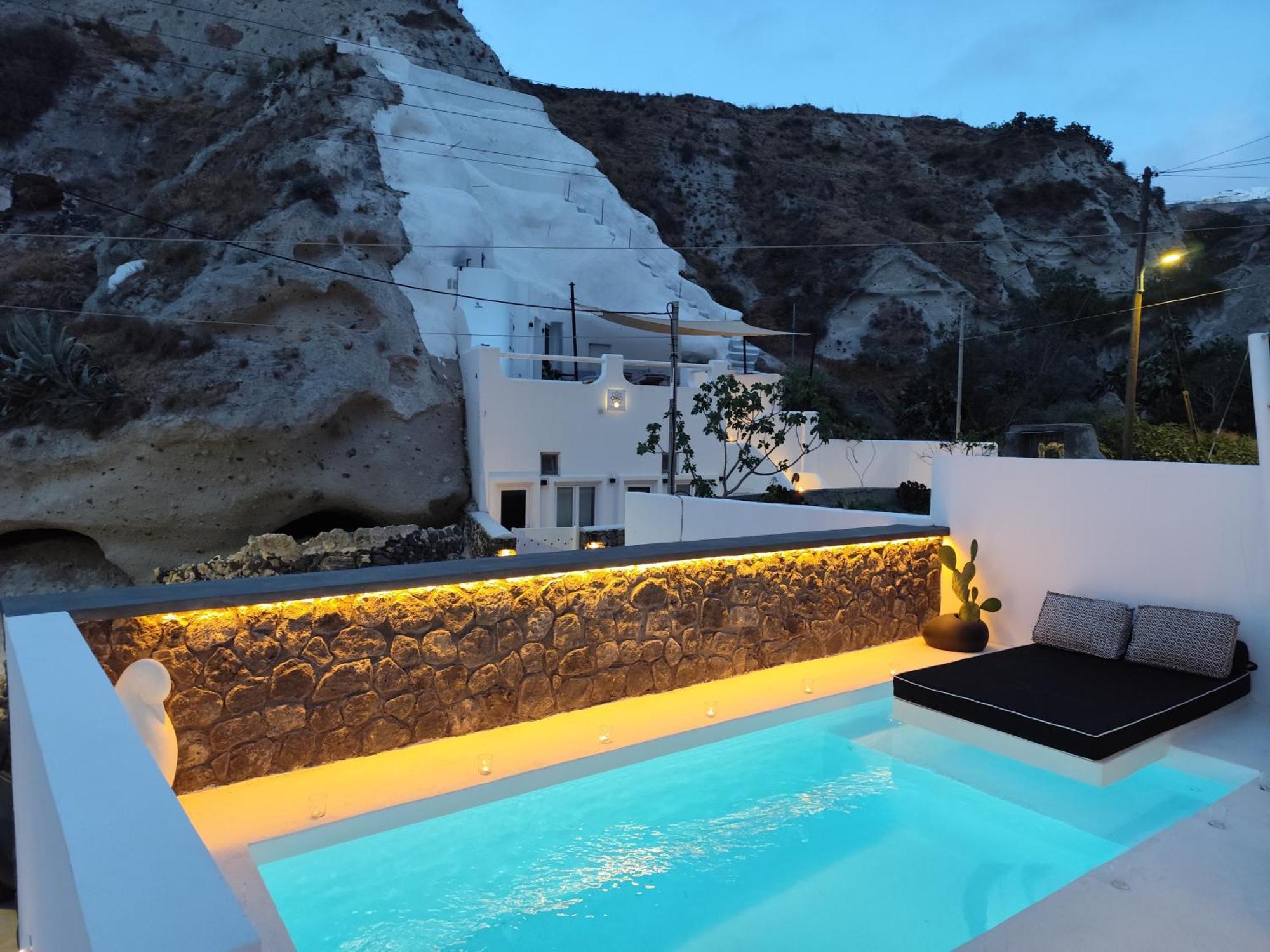 The Magic Luxury Cave Suites Vóthon Exteriér fotografie