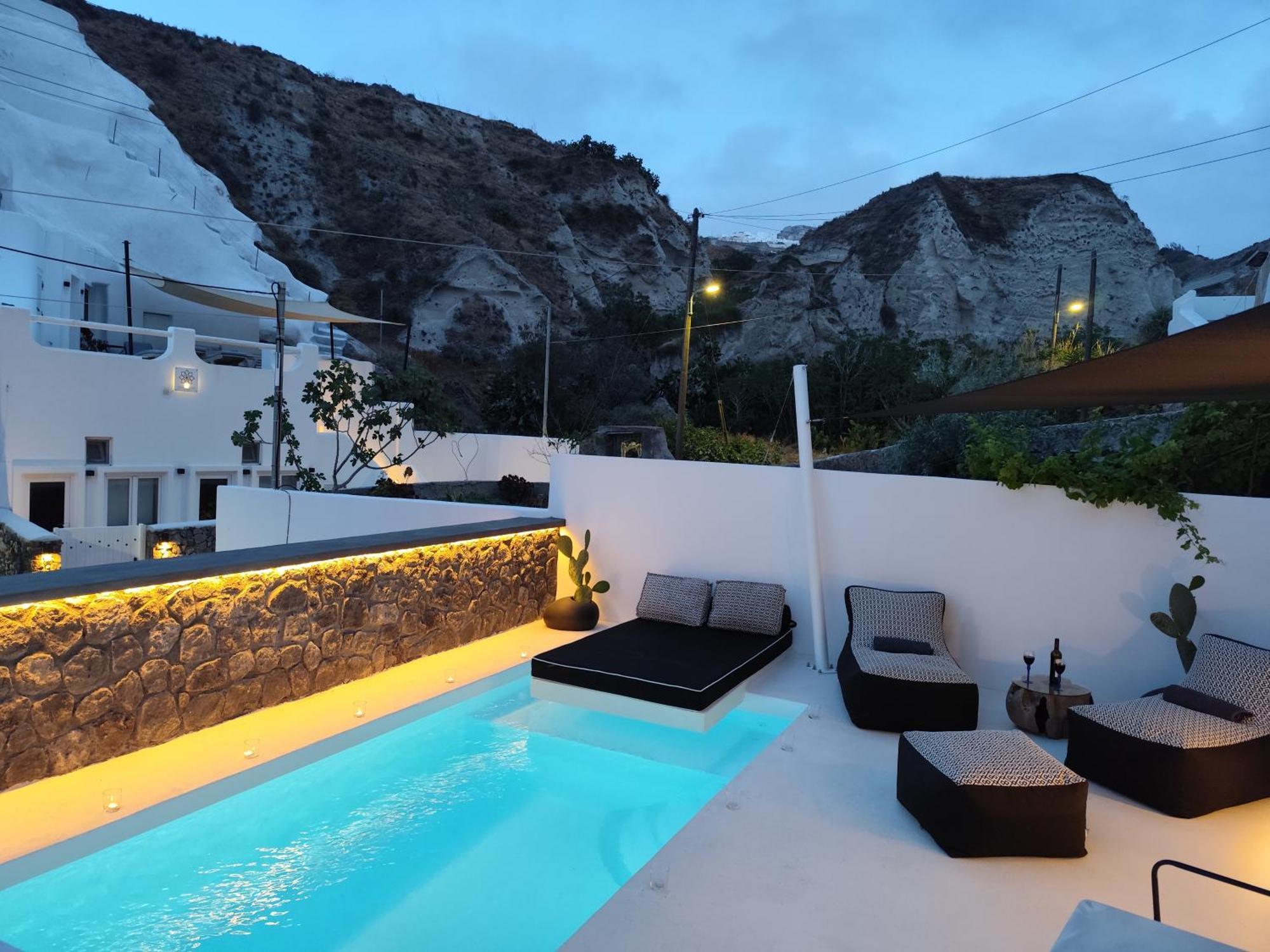 The Magic Luxury Cave Suites Vóthon Exteriér fotografie